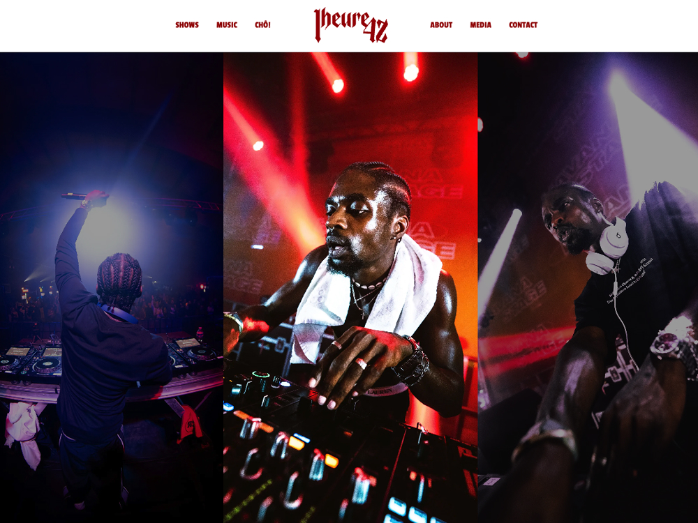 Site Vitrine pour DJ